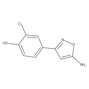 4-(5-Amino-1,2-oxazol-3-yl)-2-chlorophenol结构式