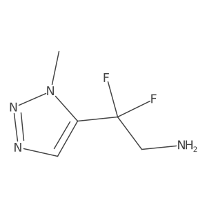 2,2-difluoro-2-(1-methyl-1H-1,2,3-triazol-5-yl)ethan-1-amine结构式