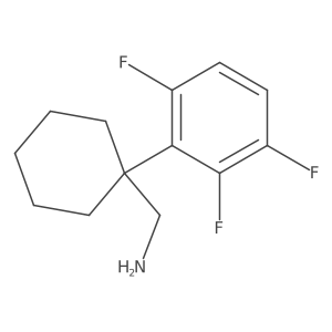 [1-(2,3,6-Trifluorophenyl)cyclohexyl]methanamine Structure