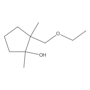 2-(Ethoxymethyl)-1,2-dimethylcyclopentan-1-ol Structure