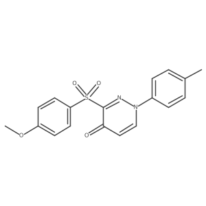 3-[(4-methoxyphenyl)sulfonyl]-1-(4-methylphenyl)pyridazin-4(1H)-one结构式