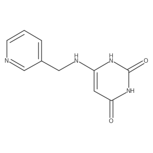 6-((pyridin-3-ylmethyl)amino)pyrimidine-2,4(1H,3H)-dione结构式