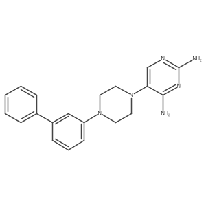 5-(4-[1,1'-Biphenyl]-3-yl-1-piperazinyl)-2,4-pyrimidinediamine结构式