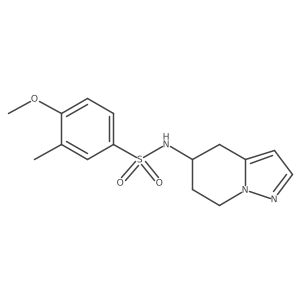 4-methoxy-3-methyl-N-(4,5,6,7-tetrahydropyrazolo[1,5-a]pyridin-5-yl)benzenesulfonamide Structure