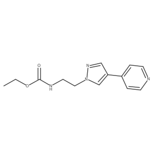 ethyl N-{2-[4-(pyridin-4-yl)-1H-pyrazol-1-yl]ethyl}carbamate Structure