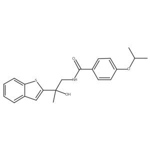 N-(2-(benzo[b]thiophen-2-yl)-2-hydroxypropyl)-4-isopropoxybenzamide Structure