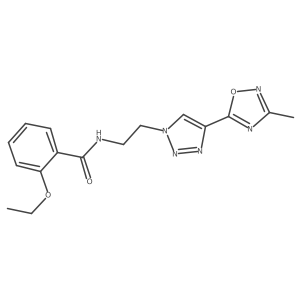 2-ethoxy-N-(2-(4-(3-methyl-1,2,4-oxadiazol-5-yl)-1H-1,2,3-triazol-1-yl)ethyl)benzamide Structure