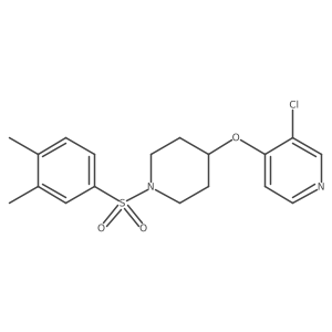 3-Chloro-4-((1-((3,4-dimethylphenyl)sulfonyl)piperidin-4-yl)oxy)pyridine Structure