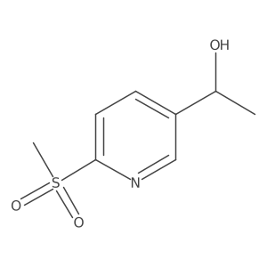 1-(6-(Methylsulfonyl)pyridin-3-yl)ethanol结构式