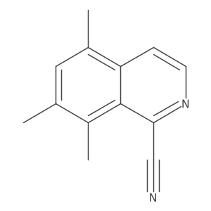 5,7,8-Trimethylisoquinoline-1-carbonitrile结构式