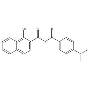 CN(C)c1ccc(C(=O)CC(=O)c2ccc3ccccc3c2O)cc1结构式