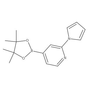 2-(1H-Pyrrol-1-YL)-4-(4,4,5,5-tetramethyl-1,3,2-dioxaborolan-2-YL)pyridine Structure