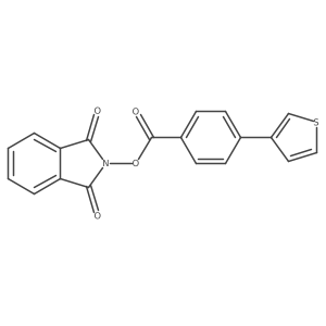 1,3-dioxo-2,3-dihydro-1H-isoindol-2-yl 4-(thiophen-3-yl)benzoate结构式