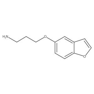 3-(1-Benzofuran-5-yloxy)propan-1-amine结构式
