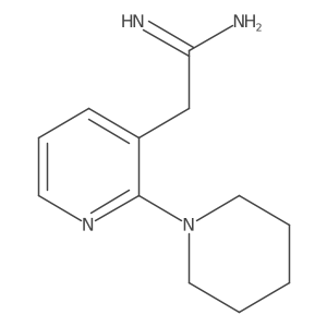2-[2-(Piperidin-1-yl)pyridin-3-yl]ethanimidamide结构式