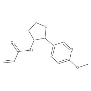Rac-n-[(2r,3s)-2-(6-methoxypyridin-3-yl)oxolan-3-yl]prop-2-enamide Structure