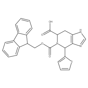 5-{[(9H-fluoren-9-yl)methoxy]carbonyl}-4-(thiophen-2-yl)-1H,4H,5H,6H,7H-imidazo[4,5-c]pyridine-6-carboxylic acid结构式