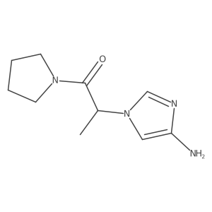 2-(4-amino-1H-imidazol-1-yl)-1-(pyrrolidin-1-yl)propan-1-one Structure