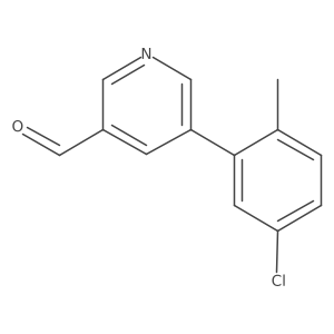 5-(5-Chloro-2-methylphenyl)pyridine-3-carbaldehyde结构式