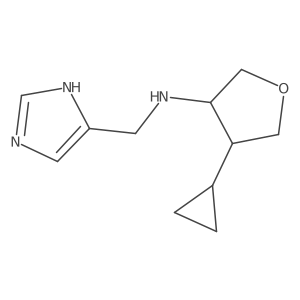 4-cyclopropyl-N-[(1H-imidazol-5-yl)methyl]oxolan-3-amine Structure