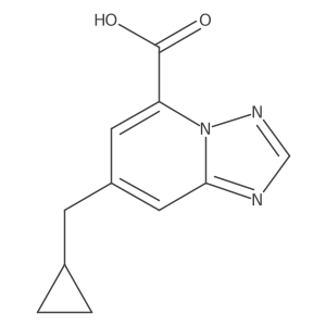 7-(Cyclopropylmethyl)-[1,2,4]triazolo[1,5-a]pyridine-5-carboxylic acid Structure