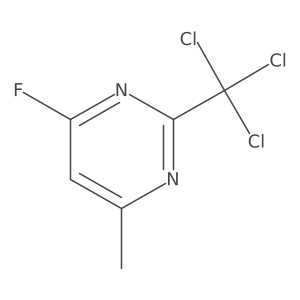 4-Fluoro-6-methyl-2-(trichloromethyl)pyrimidine Structure