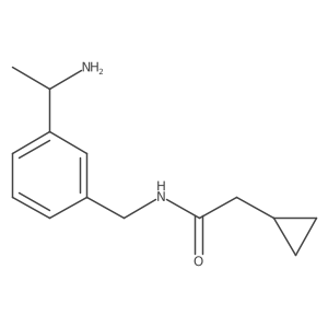N-{[3-(1-aminoethyl)phenyl]methyl}-2-cyclopropylacetamide结构式