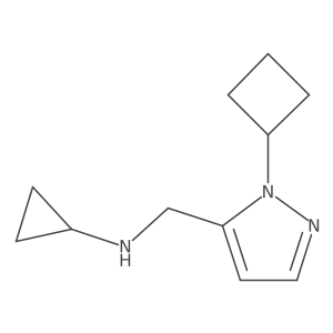 N-[(1-cyclobutyl-1H-pyrazol-5-yl)methyl]cyclopropanamine结构式