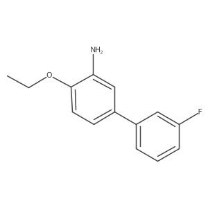 2-Ethoxy-5-(3-fluorophenyl)aniline结构式