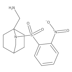 1-[2-(2-Nitrobenzenesulfonyl)-2-azabicyclo[2.2.2]octan-1-yl]methanamine Structure