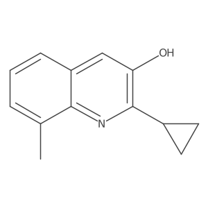 2-Cyclopropyl-8-methylquinolin-3-ol Structure
