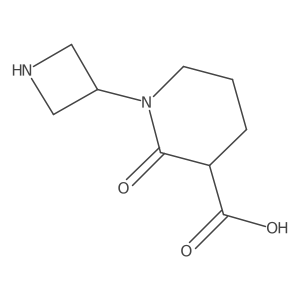 1-(Azetidin-3-yl)-2-oxopiperidine-3-carboxylic acid结构式
