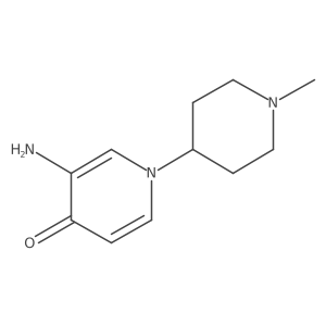 3-Amino-1-(1-methylpiperidin-4-yl)-1,4-dihydropyridin-4-one结构式