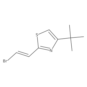 2-(2-Bromoethenyl)-4-tert-butyl-1,3-thiazole结构式