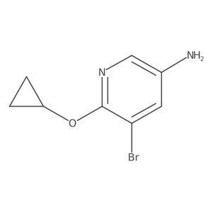 3-Amino-5-bromo-6-cyclopropoxypyridine Structure