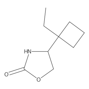 4-(1-Ethylcyclobutyl)-1,3-oxazolidin-2-one Structure