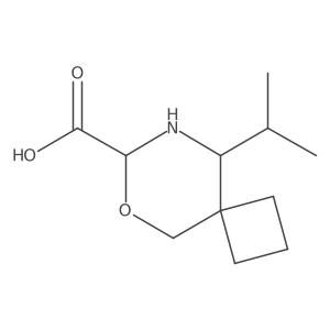 9-(Propan-2-yl)-6-oxa-8-azaspiro[3.5]nonane-7-carboxylic acid结构式