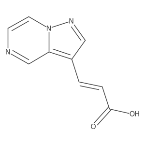 (2E)-3-{pyrazolo[1,5-a]pyrazin-3-yl}prop-2-enoic acid结构式
