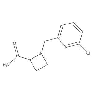 1-[(6-Chloropyridin-2-yl)methyl]azetidine-2-carboxamide结构式