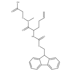 2-{[2-({[(9H-fluoren-9-yl)methoxy]carbonyl}amino)-N-methylhex-5-enamido]oxy}acetic acid结构式