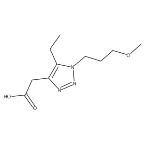 2-[5-ethyl-1-(3-methoxypropyl)-1H-1,2,3-triazol-4-yl]acetic acid Structure