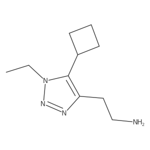 2-(5-cyclobutyl-1-ethyl-1H-1,2,3-triazol-4-yl)ethan-1-amine Structure