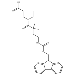 3-[N-ethyl-4-({[(9H-fluoren-9-yl)methoxy]carbonyl}amino)-2,2-dimethylbutanamido]propanoic acid结构式