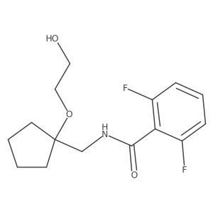 2,6-difluoro-N-((1-(2-hydroxyethoxy)cyclopentyl)methyl)benzamide Structure