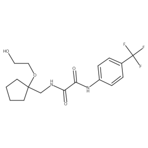 N-{[1-(2-hydroxyethoxy)cyclopentyl]methyl}-N'-[4-(trifluoromethyl)phenyl]ethanediamide Structure