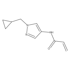 N-[1-(cyclopropylmethyl)-1H-pyrazol-4-yl]prop-2-enamide Structure