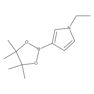 1-(Ethylpyrrole-d8)-3-boronic acid pinacol ester结构式