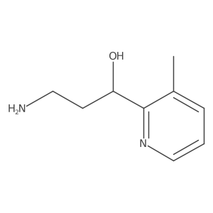 (1R)-3-amino-1-(3-methylpyridin-2-yl)propan-1-ol Structure
