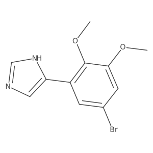 4-(5-bromo-2,3-dimethoxyphenyl)-1H-imidazole结构式
