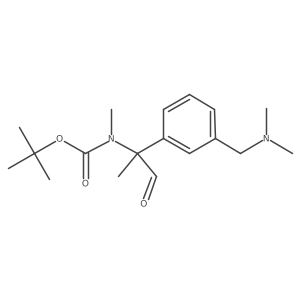 tert-butyl N-(2-{3-[(dimethylamino)methyl]phenyl}-1-oxopropan-2-yl)-N-methylcarbamate结构式